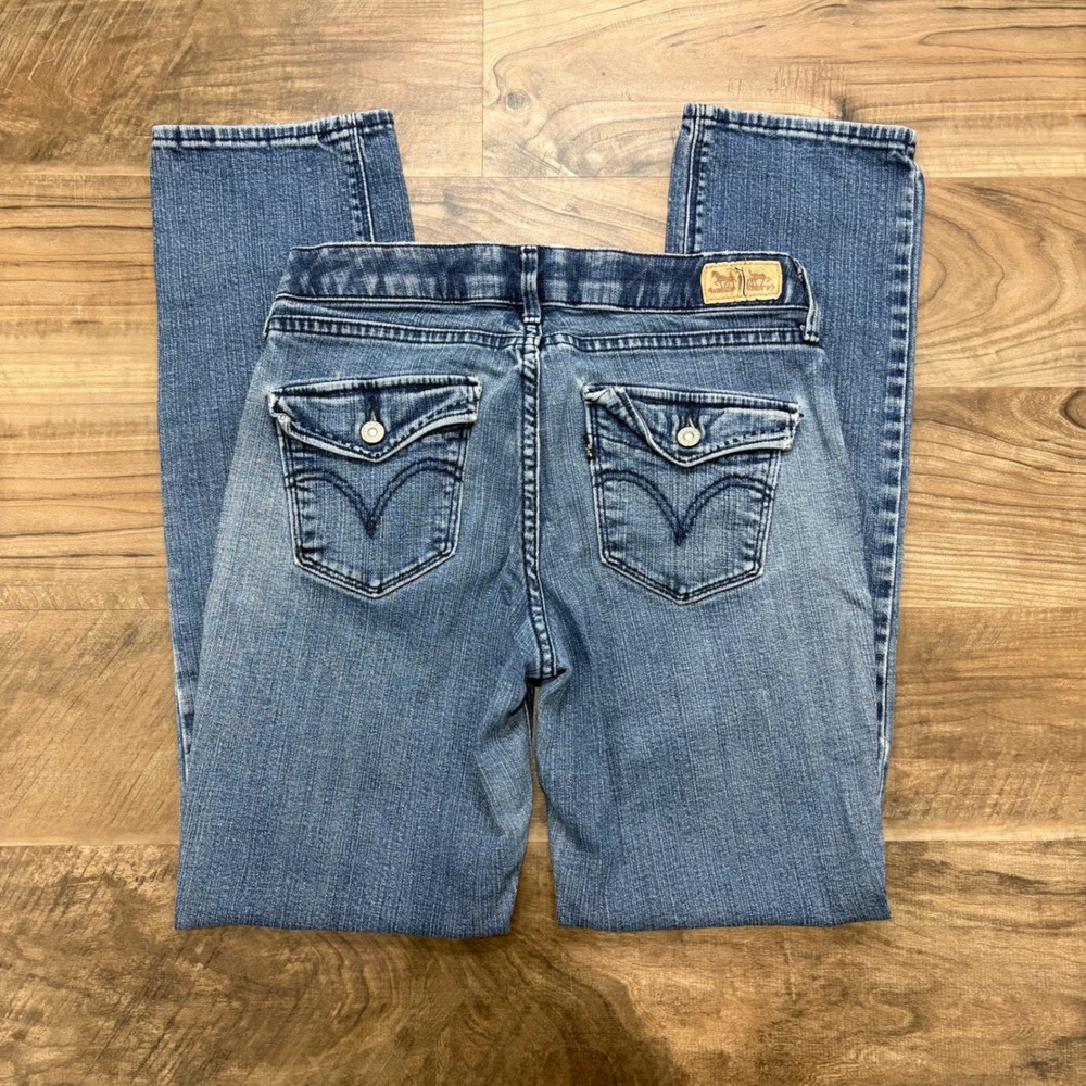 Vintage Y2K Levis 525 Straight Leg Jeans Womens 4M Blue Mid Rise Pocket Denim